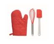 Ensemble d'ustensiles pour cuisiner couleur rouge
