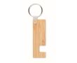 Porte-clés en bambou avec support couleur bois