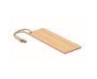 Marque-page en bambou avec cordon couleur bois