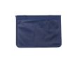 Porte-documents en nylon avec fermeture couleur bleu marine