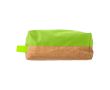 Trousse de toilette en polyester et liège couleur vert clair