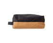 Trousse de toilette en polyester et liège couleur noir