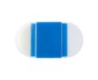 Gomme avec taille-crayon couleur bleu