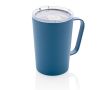 Tasse thermique en acier recyclé avec poignée couleur bleu