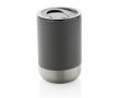 Bouteille thermos en acier recyclé couleur gris foncé