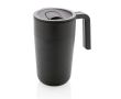 Tasse en plastique recyclé et métal couleur noir