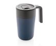 Tasse en plastique recyclé et métal couleur bleu marine