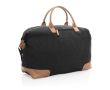 Sac de voyage en toile recyclée couleur noir