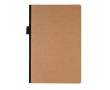 Carnet de notes avec marque-page certifié couleur marron