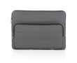 Pochette pour ordinateur avec poche latérale couleur gris foncé
