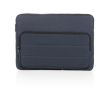 Pochette pour ordinateur avec poche latérale couleur bleu marine
