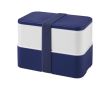 Lunch box avec deux compartiments couleur bleu