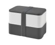 Lunch box avec deux compartiments couleur gris