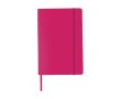 Carnet de notes publicitaire à feuilles blanches couleur fuchsia