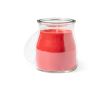 Bougie en verre multisensorielle couleur rouge