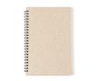Carnet de note couverture en canne de blé couleur beige