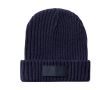 Bonnet avec étiquette à personnaliser couleur bleu marine