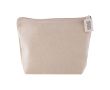 Trousse de toilette en coton recyclé 140 g/m2 couleur naturel