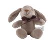 Lapin en peluche avec logo couleur marron