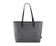 Sac en feutre avec poignées en similicuir couleur gris