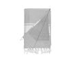 Serviette paréo avec finition tissu-éponge couleur gris
