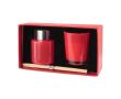 Set de diffuseur 50ml et bougie parfumée couleur rouge