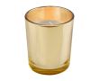 Bougie personnalisée en verre doré couleur doré