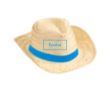 Chapeau de paille pour la publiciité couleur bleu roi sold out