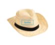 Chapeau de paille pour la publiciité couleur noir sold out