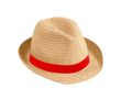 Chapeau unisexe en papier brun couleur rouge