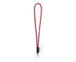 Lanyard tubulaire avec livraison de 5 à 7 jours couleur rouge