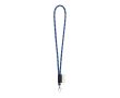 Lanyards tubulaires rayés avec livraison 5-7 jours couleur bleu roi