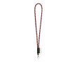 Lanyards tubulaires rayés avec livraison 5-7 jours couleur rouge