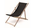 Chaises de plage personnalisées en bois couleur noir
