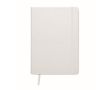 Carnet A5 avec papier recyclé rayé couleur blanc