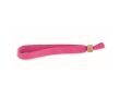 Bracelet en polyester et fermoir en bambou couleur fuchsia
