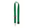 Lanyard en coton avec boucle (20 mm) couleur vert