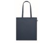 Sac en coton bio à longues anses 180 g/m2 couleur bleu