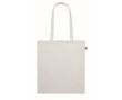 Sac en coton bio à longues anses 180 g/m2 couleur blanc