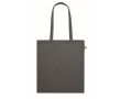 Sac en coton bio à longues anses 180 g/m2 couleur gris foncé