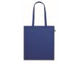 Sac en coton bio à longues anses 180 g/m2 couleur bleu roi