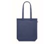 Sac coloré en toile biologique 270 g/m2 couleur bleu