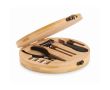 Kit multi-outils dans un coffret rond couleur bois
