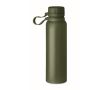 Gourde thermos avec détails en silicone couleur vert foncé