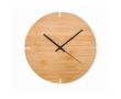 Horloge murale en bambou couleur bois