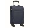 Valise en polyester RPET avec cadenas couleur bleu
