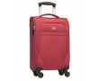 Valise en polyester RPET avec cadenas couleur rouge