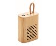 Haut-parleur compact Bluetooth 5.0 bambou couleur bois