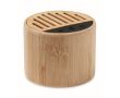 Enceinte sans fil 5.3 en bambou couleur bois