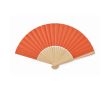 Eventail en bambou avec papier de couleur couleur orange